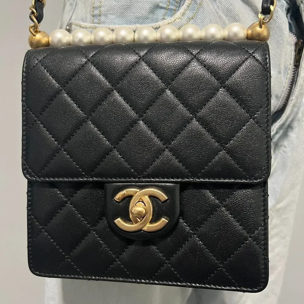Chanel limited edition pearl crossbody